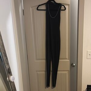 Naked Wardrobe Black Sleeveless Jumpsuit